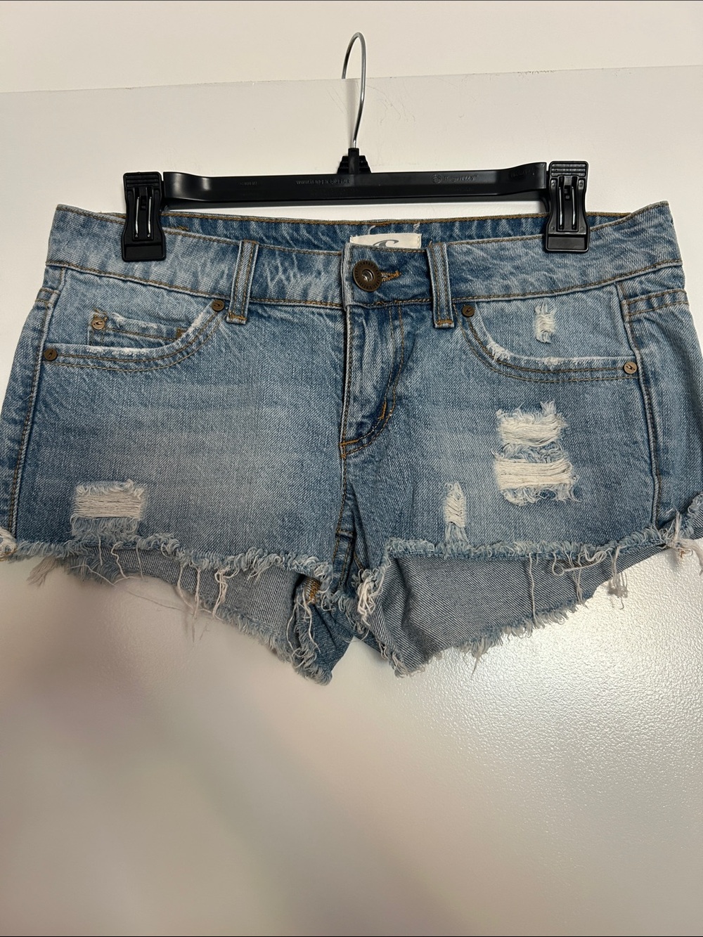 O'Neill Light Blue Distressed Denim Cutoff Shorts